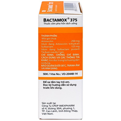 Thuốc bột uống Bactamox 375