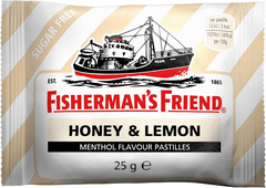 Kẹo con tàu Fisherman’s Friend Honey & Lemon