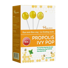 Kẹo mút Happy Vitamin Propolis Ivy Pop H/12