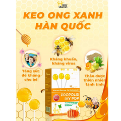 Kẹo mút Happy Vitamin Propolis Ivy Pop H/12