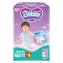 Tã quần Bobby Siêu Khô Thoáng XXL60