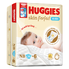 Tã dán Huggies Skin Perfect Vàng - NB70