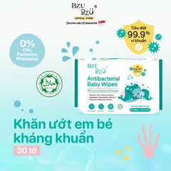 Khăn Ướt Diệt Khuẩn Cho Em Bé BZU BZU Baby Wipes