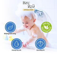 Sữa Tắm Gội Toàn Thân Cho Bé BZU BZU Head to Toe Baby Wash 200ml