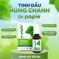 Xịt họng Húng chanh Dr Papie