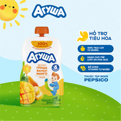Trái cây nghiền Agusha vị táo, lê, chuối và xoài