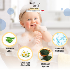 Sữa tắm gội Bzu Bzu Baby Head-to-Toe Foam Wash (Aloe Vera & Chamomile) - 300ml