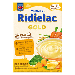 Bột ăn dặm Ridielac Gold Vinamilk Gà Rau củ