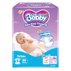 Tã dán Bobby siêu khô thoáng