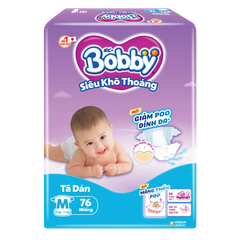 Tã dán Bobby siêu khô thoáng