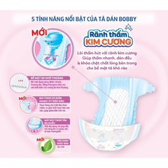 Tã dán Bobby siêu khô thoáng