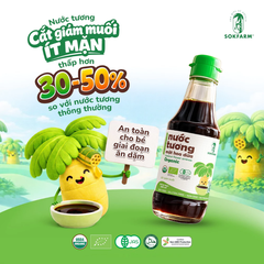 Sokfarm nước tương mật hoa dừa Organic cho bé