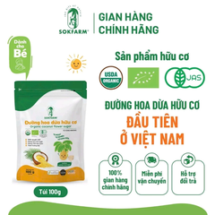 Sokfarm đường hoa dừa hữu cơ cho bé