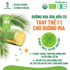 Sokfarm đường hoa dừa hữu cơ cho bé