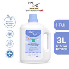 Nước giặt xả vải cho bé Bzu Bzu CleanHaven 3L