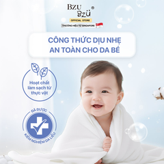 Nước giặt xả vải cho bé Bzu Bzu CleanHaven 3L