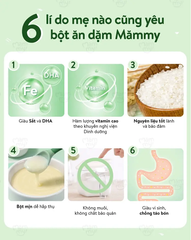 Mămmy bột ăn dặm cho trẻ từ 6 tháng