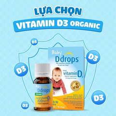 Vitamin D3 Ddrops Baby Organic 400IU 90Drops