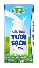 Sữa tươi NutiMilk ít đường 110