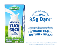 Sữa tươi NutiMilk ít đường 110