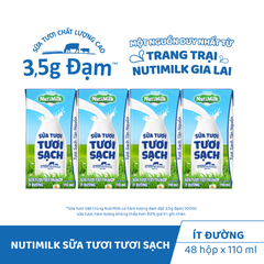 Sữa tươi NutiMilk ít đường 110