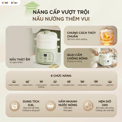 Nồi nấu chậm 0.8 lít Bear EST-085DH