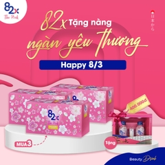 Nước Uống Đẹp Da Collagen The Pink 82X [Combo 3 Hộp + Quà Tặng]