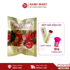 Son thạch Jelly Pink Makeup 9Tiin dưỡng môi căng bóng tặng kèm bông mút