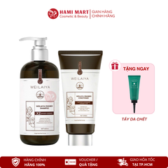 Bộ Dầu Gội Xả Gừng Hỗ Trợ Mọc Tóc Chống Lão Hóa Da Đầu 420ml + 200ml - Tặng Kem Massage Da Đầu