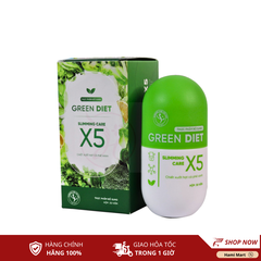 Viên Uống Giảm Cân Green Diet X5 Slimming Care - Hộp 30 Viên