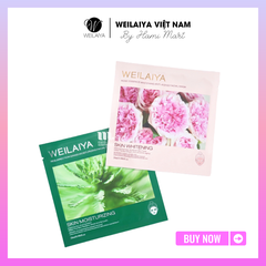Combo 10 miếng mặt nạ Weilaiya mix 2 màu Xanh + Hồng