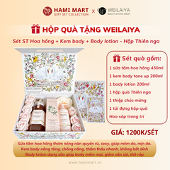 [Hộp Thiên nga] Sét Quà Bodycare VIP (Sữa tắm Hoa hồng + Kem body + Body lotion)