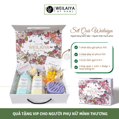 [Hộp Hoa] Sét Quà Gội Xả Phục Hồi Weilaiya + Lược Tắm Gội