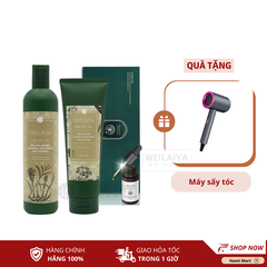 [Deal Hot] Combo Dầu Gội Xả Gừng HTO + Huyết Thanh Mọc Tóc Weilaiya - Tặng Máy Sấy Tóc