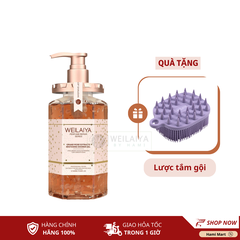 Sữa Tắm Trắng Da Hoa Hồng Damask Weilaiya 450ml + Tặng Lược Tắm Gội