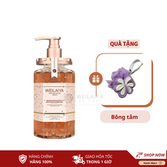 Sữa Tắm Trắng Da Hoa Hồng Damask Weilaiya 450ml + Tặng Bông Tắm