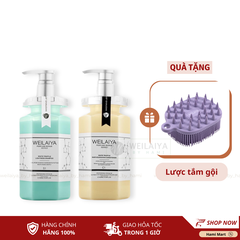 Bộ Gội Xả Phục Hồi Nấm Truffle Weilaiya +Tặng Lược Tắm Gội 2in1