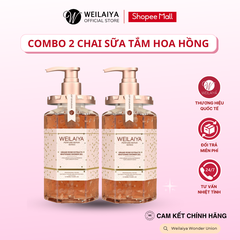 Combo 2 Chai Sữa Tắm Hoa Hồng Damask Weilaiya 450ml*2