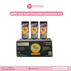 Nước Uống Giải Khát Collagen Kakemono 82X Không Đường Vị Vải Thanh Mát