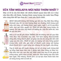 Combo 3 Chai Sữa Tắm Weilaiya [Hồng + Trà + Cúc]