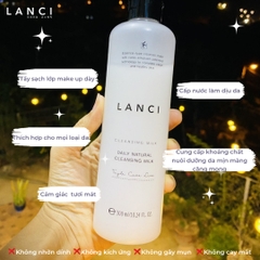 Sữa Tẩy Trang Nhũ Hóa Sẵn LANCI Daily Natural Cleansing Milk 300ml