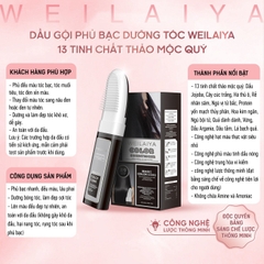 Dầu Gội Phủ Bạc Dưỡng Tóc Weilaiya 100ML 3 Màu