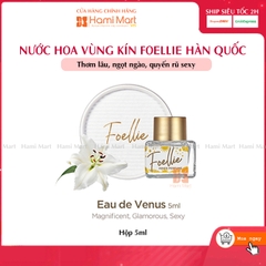 Nước Hoa Vùng Kín Foellie Venus Inner Pefume 5ml (Mẫu Hộp Tròn)