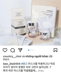Mặt Nạ Ceranee Cream Mask Pack Dưỡng Trắng và Phục Hồi Da - Hộp 4 Miếng