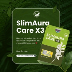 [Mẫu mới] Trà Thảo Mộc Giảm Cân SlimAura Care X3 - Hộp 38 Viên
