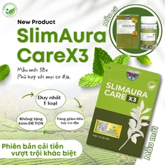 [Mẫu mới] Trà Thảo Mộc Giảm Cân SlimAura Care X3 - Hộp 38 Viên