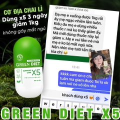Viên Uống Giảm Cân Green Diet X5 Slimming Care - Hộp 30 Viên