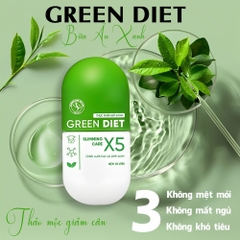 Viên Uống Giảm Cân Green Diet X5 Slimming Care - Hộp 30 Viên