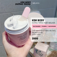 Kem Kích Trắng Nâng Tông Da Body Cream Camellia Weilaiya 200g