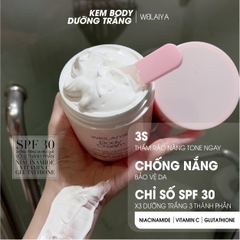 Kem Kích Trắng Nâng Tông Da Body Cream Camellia Weilaiya 200g